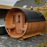 Buitensauna's: barrelsauna's, moderne sauna's en cube sauna's 